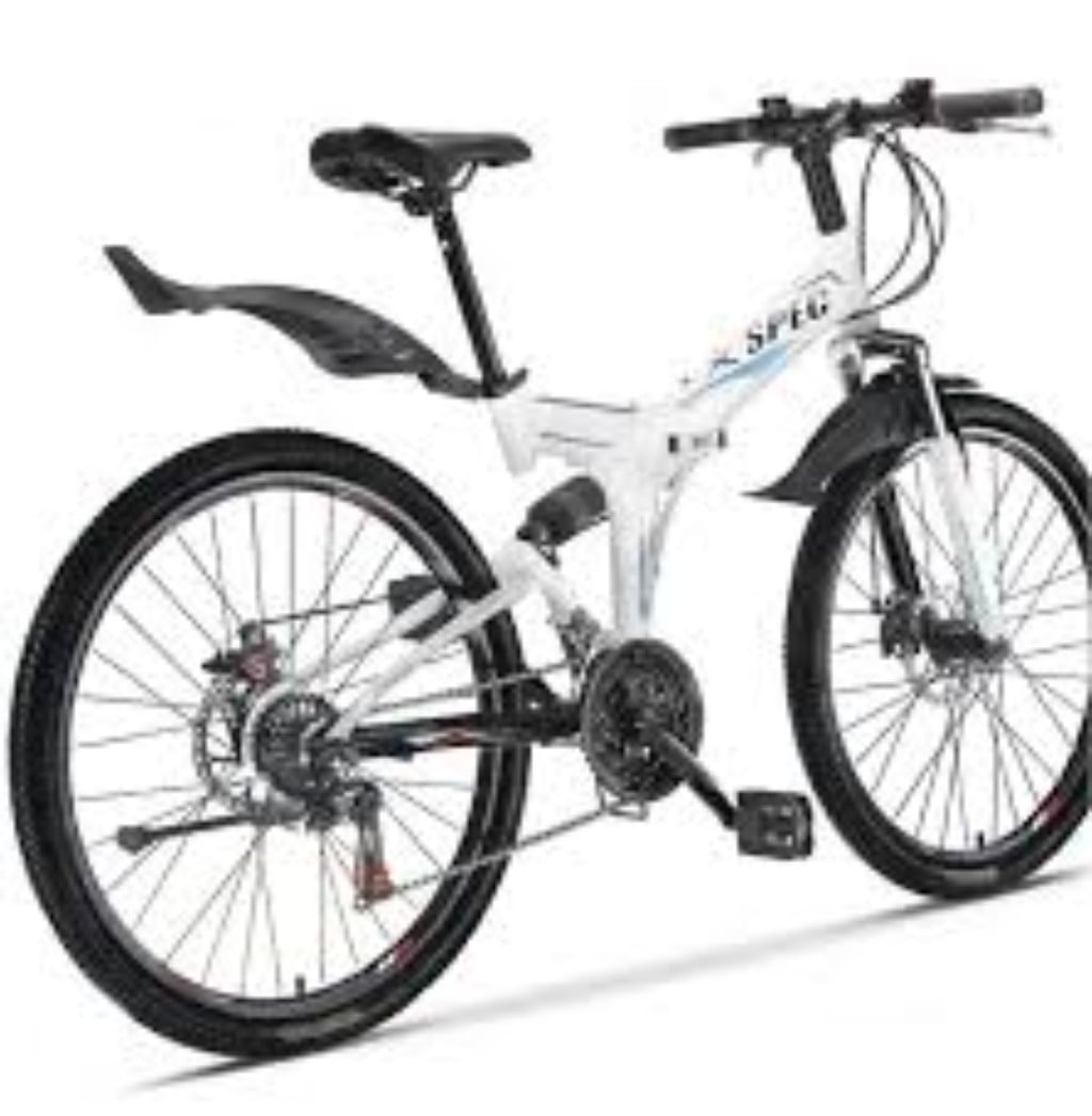 Xspec 26-Inch 21 Speed Trail Commuter White Folding Mountain Bike Review
